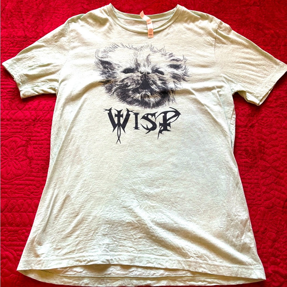 Wisp metal green t shirt size large